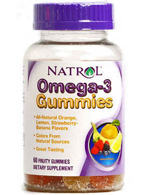 Natrol Omega-3 Gummies (60 жев.мармеладок)