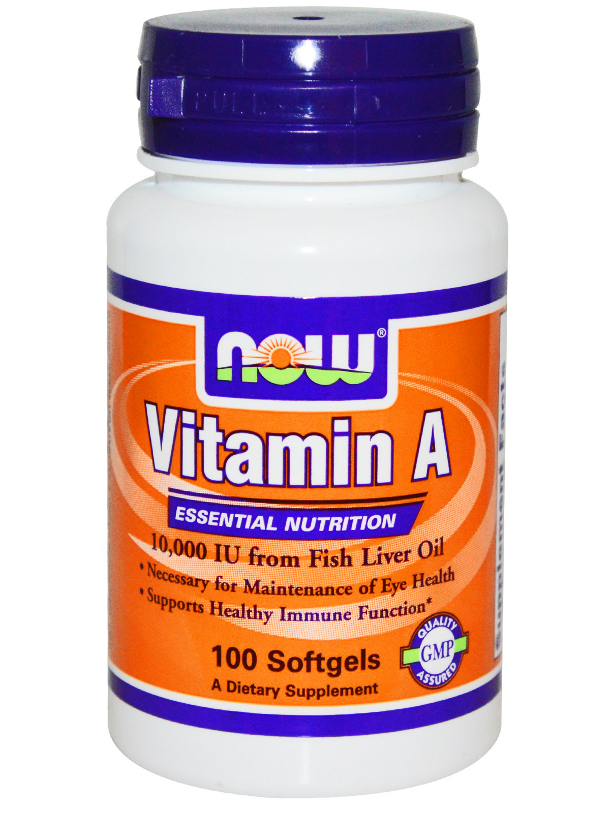 NOW Vitamin A 10000 IU (100 капс)