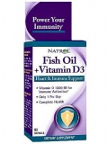 Natrol Fish Oil + Vitamin D3 (90 капс)
