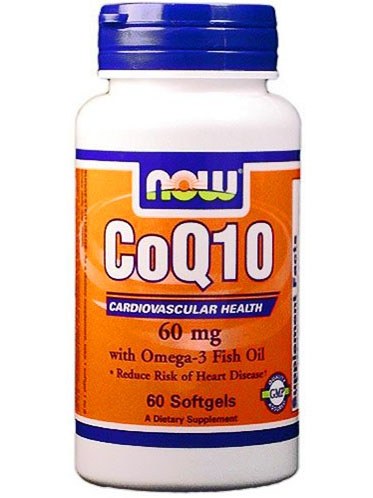 NOW CoQ10 + Omega-3 Fish Oil (60 капс)