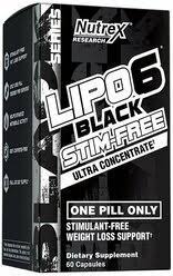 Nutrex Lipo-6 Black Ultra Concentrate STIM-FREE (60 капс)