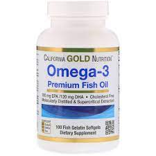 California Gold Nutrition Omega 3 Fish Oil Softgels (100кап)
