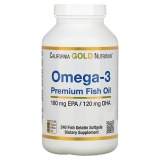 California Gold Nutrition Omega 3 Fish Oil Softgels (240кап)