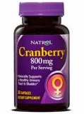 Natrol Cranberry 800mg (30 капс)