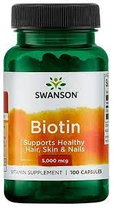 Swanson Biotin 5000 mcg (100 капс)