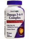 Natrol Omega 3-6-9 (90 капс)