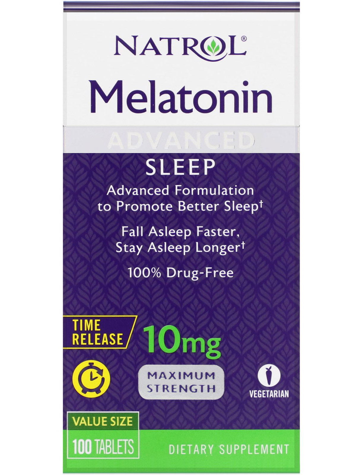 Natrol Melatonin Time Release 10 мг (60 табл)