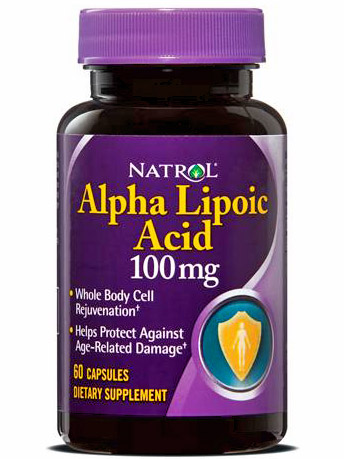 Natrol Alpha Lipoic Acid 100 mg (60 капс)