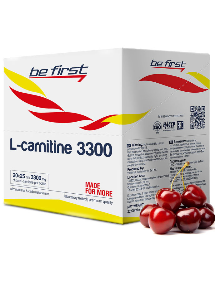 Be First L-Carnitine 3300 в ампулах (20х25 мл)