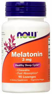 NOW Melatonin 3 mg (90 жевательных пастилок)